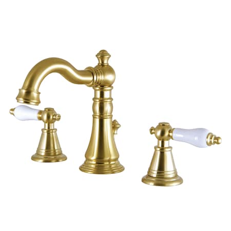 Fauceture English Classic Widespread Bathroom Faucet, Brushed Brass FSC1973PL